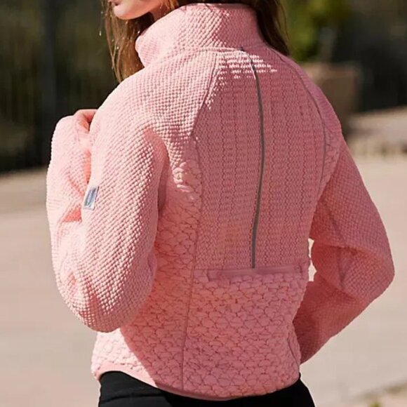 FREE PEOPLE MOVEMENT‎ Smock Show Packable Pastel Peach Run Jacket Size M NW - Picture 4 of 10